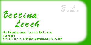 bettina lerch business card